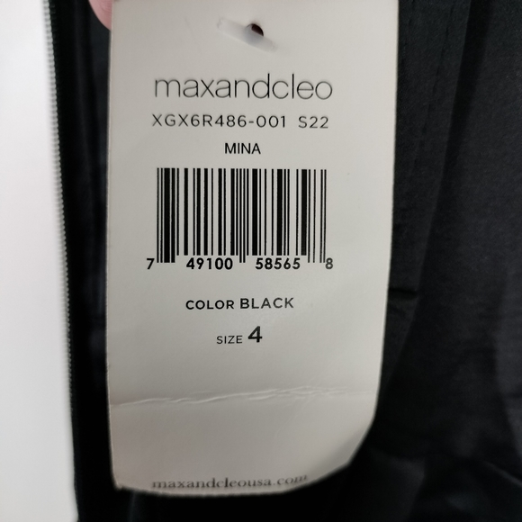 NWT Max & Cleo Strapless Corset Top Fit & Flare Dress in Black Sz. 4 - Picture 13 of 15